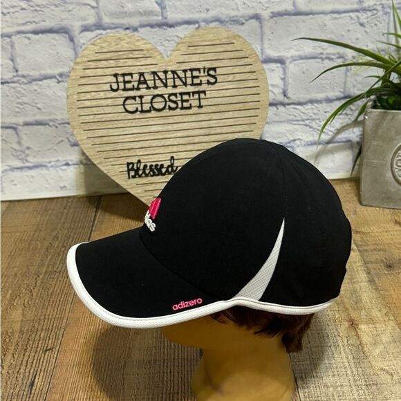 Adidas Hat adizero Pink Logo Lightweight Run Tennis Golf Workout Baseball Cap - Picture 8 of 9